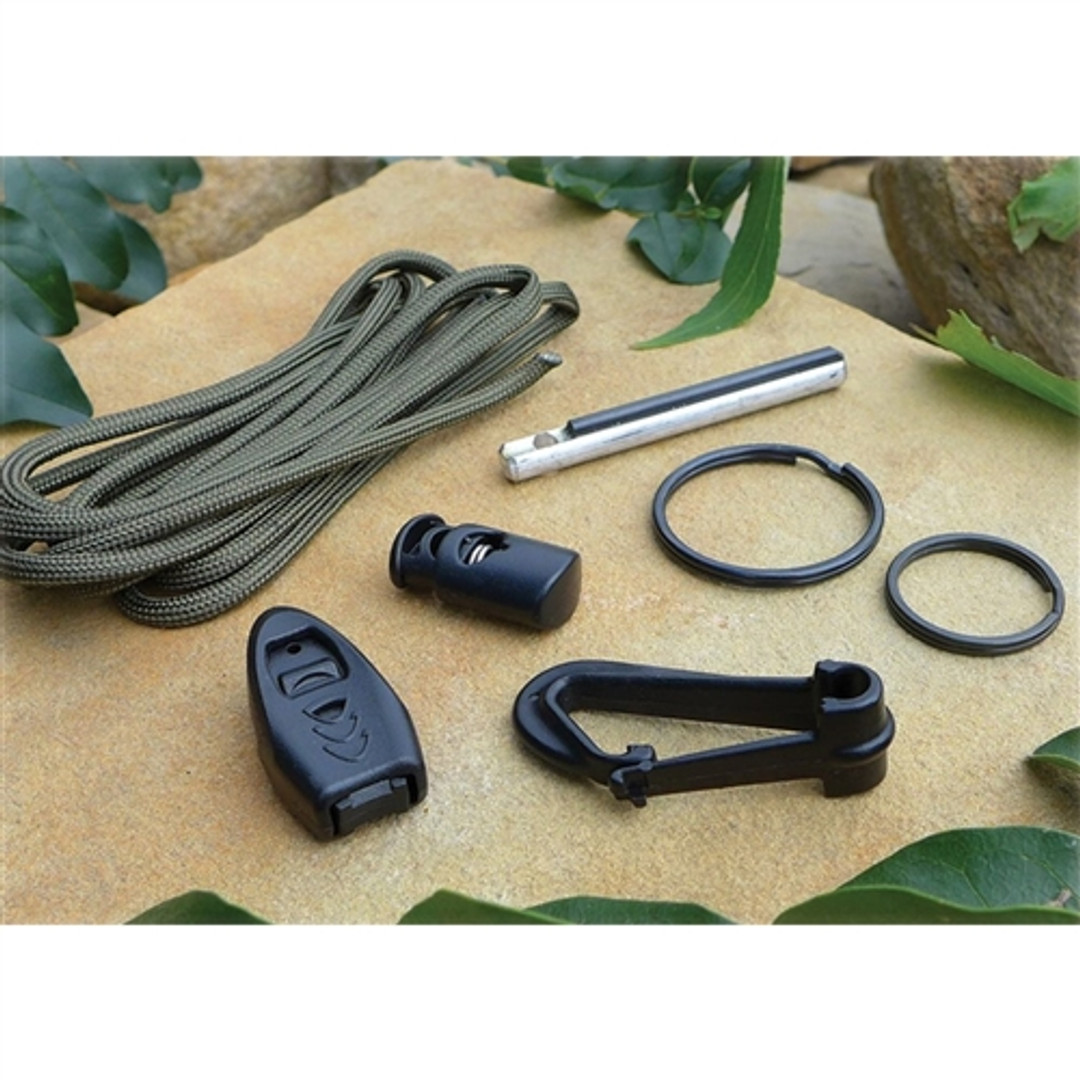ESEE Knives Izula Stainless Fixed Blade Knife, Survival Kit, Stonewash Blade