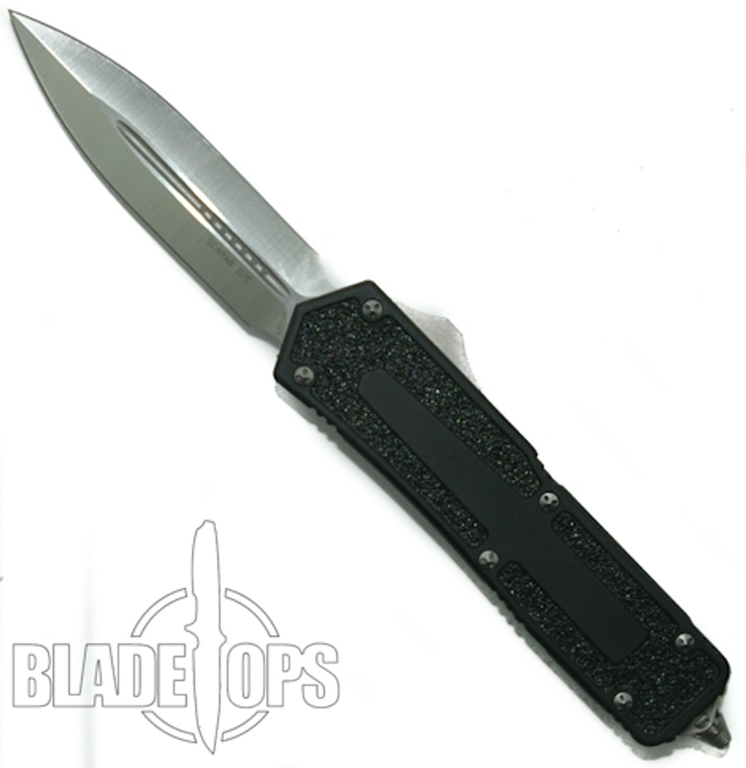 Microtech Scarab OTF Auto Knife, Satin Plain D/E Blade, MT175-4