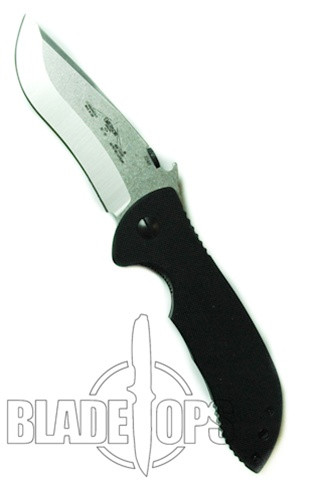 Emerson Knives Commander Knife, Manual Folder, Satin Finish Plain Blade