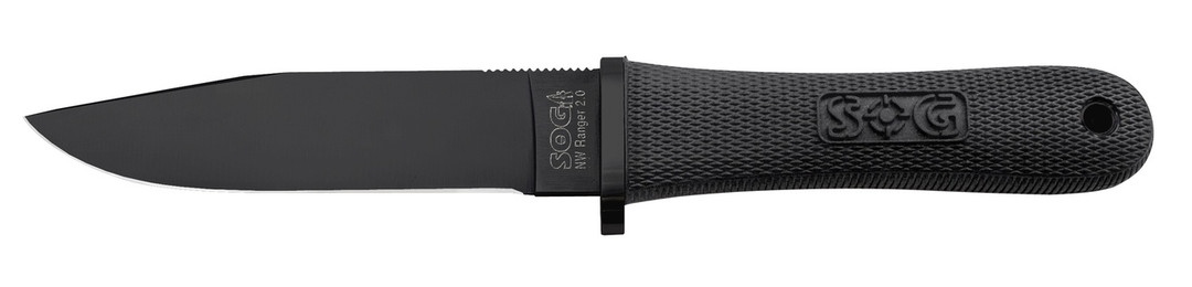 SOG NW Ranger Fixed Blade Knife, Black TiNi Blade, S241