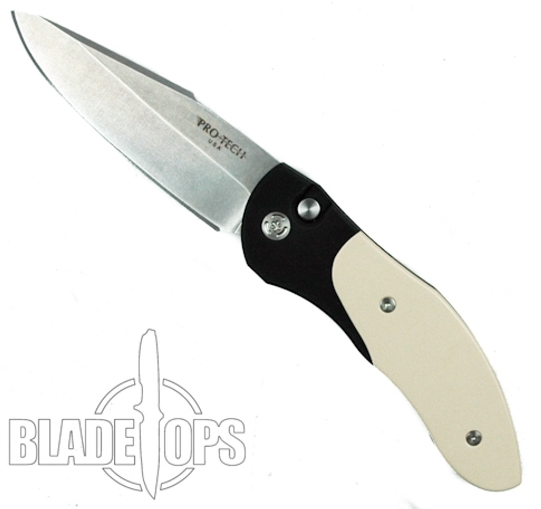 ProTech Tuxedo DORU Automatic Knife, Stonewash Blade, PT2051