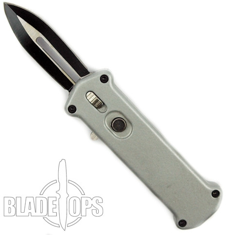 Junior Joker OTF Knife, Grey Handle