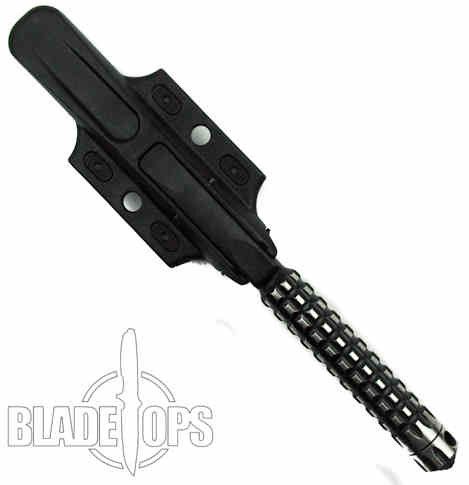 Microtech ADO Fixed Blade Knife, Black Reverse Two Tone, Part Ser