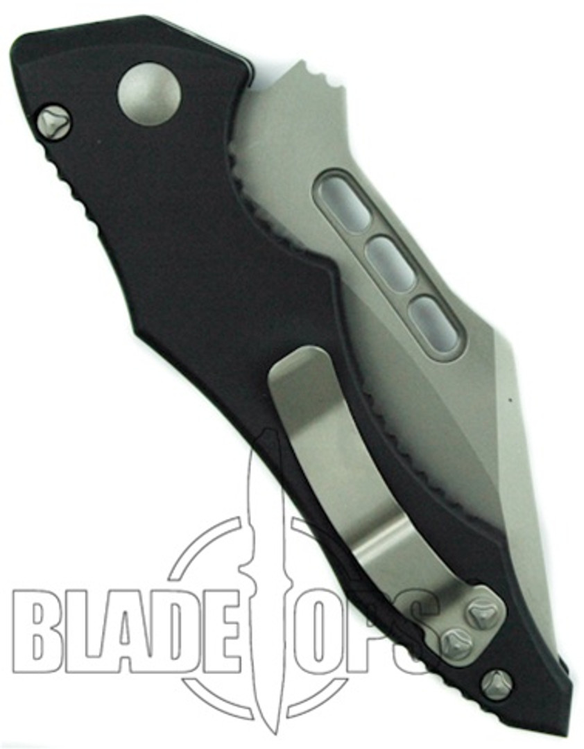 Microtech Vector Automatic Knife, Bead Blast Part Serrated Edge, 132-8