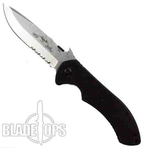 Emerson Knives Journeyman Knife, Stonewash Combo Blade