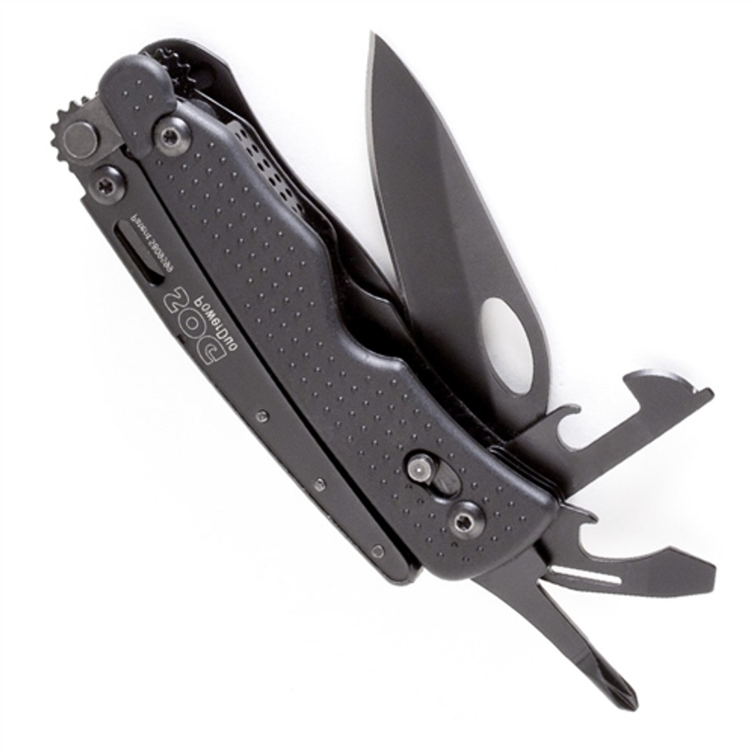 SOG PowerDuo Multi Tool and Folding Knife, Black Oxide, PD02