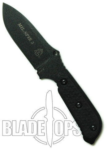 TOPS Mil-SPIE Fixed Blade Combat Knife, Micarta Handles, MIL03