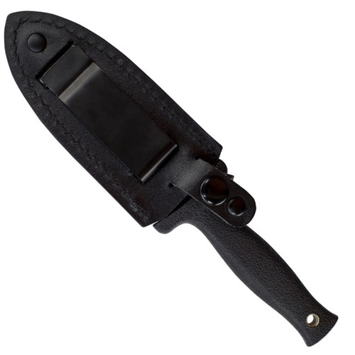 Schrade F19 Boot Knife, Black Dagger Blade
