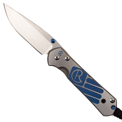Chris Reeve CGG Patriotic Small Sebenza 21 Knife, Stonewash Plain