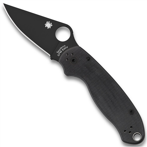 Spyderco C223GPBK Para 3 Folder Knife, CPM-S45VN Black Blade