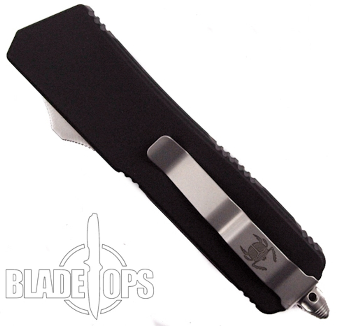 Microtech Executive Scarab OTF Knife, Satin Combo Edge