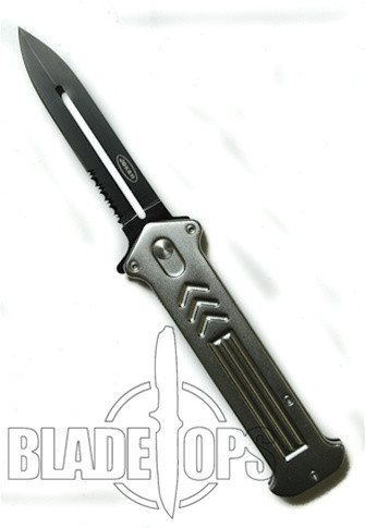 Silver Joker Spring Assist Tactical Knife, Side Open, P/S, Large