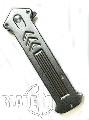 Silver Joker Spring Assist Tactical Knife, Side Open, P/S, Large