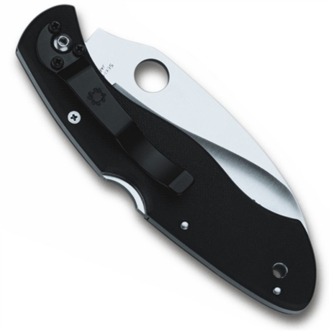 Spyderco Civilian Folder Knife, G10, Spyderedge, 12GS REAR VIEW