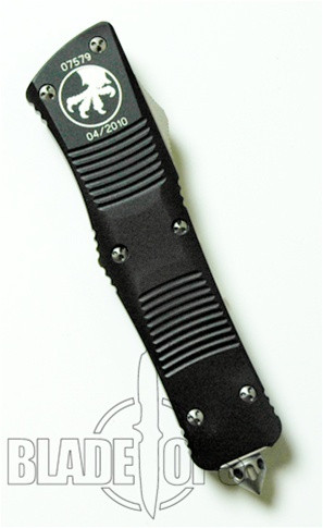 Microtech Troodon Wharncliffe OTF Knife, Black, PLN, 141-1
