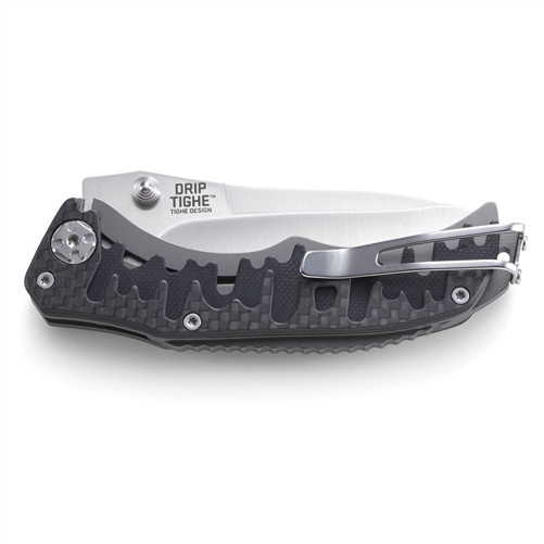 CRKT 1190 Drip Tighe Carbon Fiber/Black G-10 Spring Assist Knife