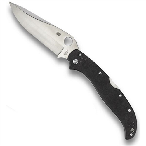 Spyderco Tatanka PowerLock Knife, Black G10