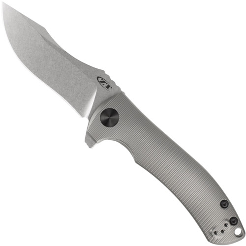 Zero Tolerance 0920 Titanium Flipper Knife, CPM-20CV Stonewash Blade