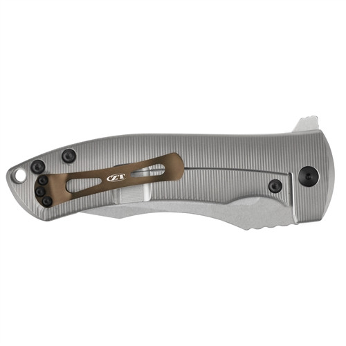 Zero Tolerance 0920 Titanium Flipper Knife, CPM-20CV Stonewash Blade