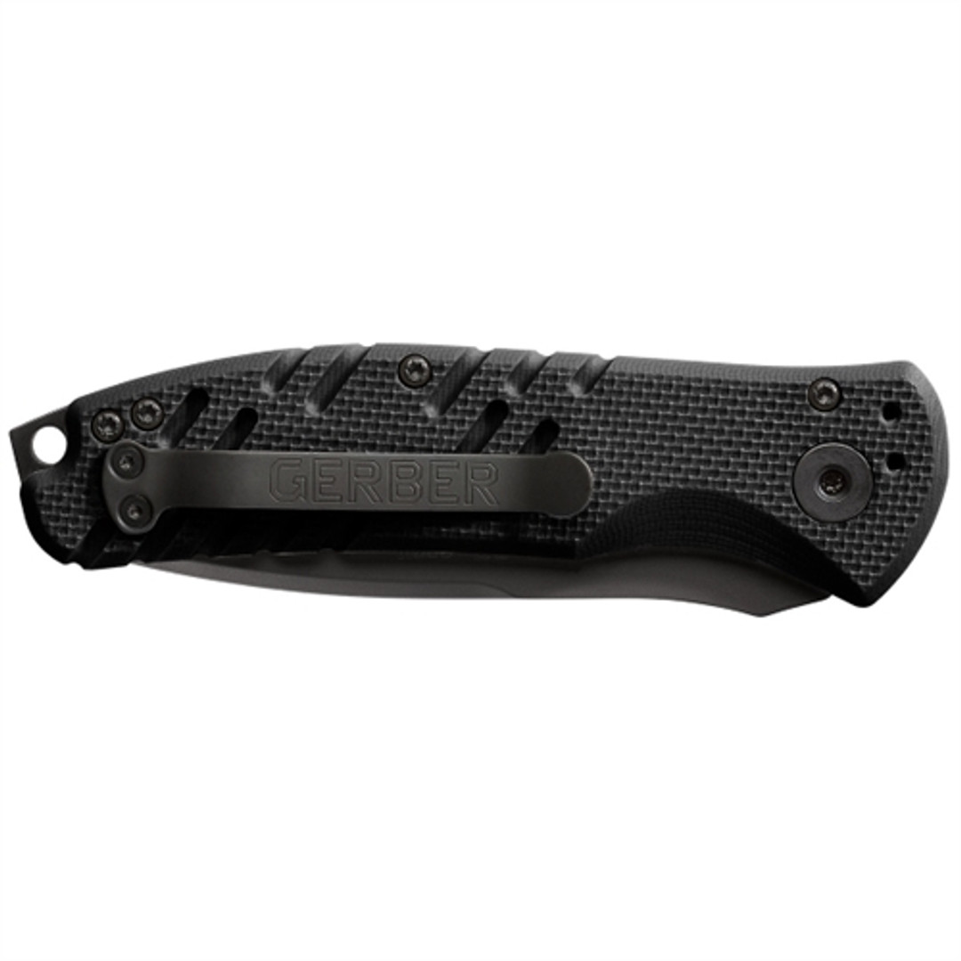 Gerber Propel Tanto Auto Knife, Black Combo Blade