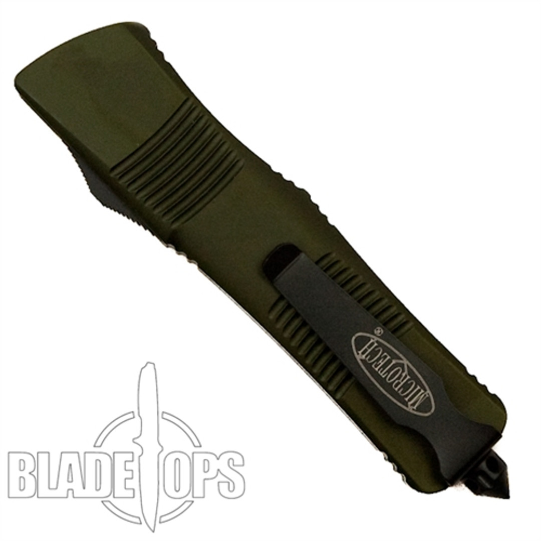 Microtech 138-1OD OD Green Troodon D/E OTF Auto Knife, Black Blade