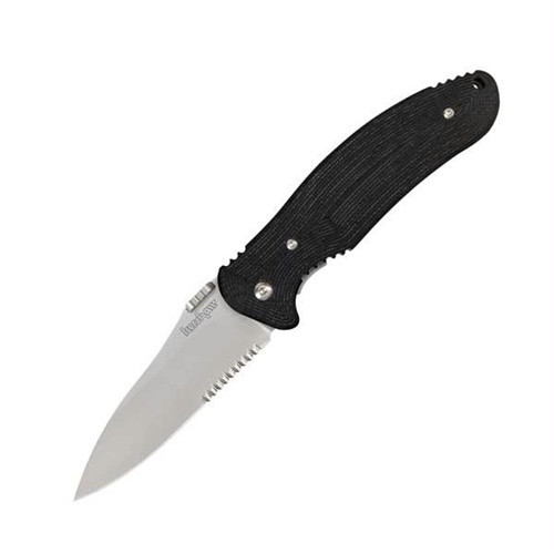 Kershaw Blitz Folder Knife, G-10 Handle, Combo Edge, KS3420ST