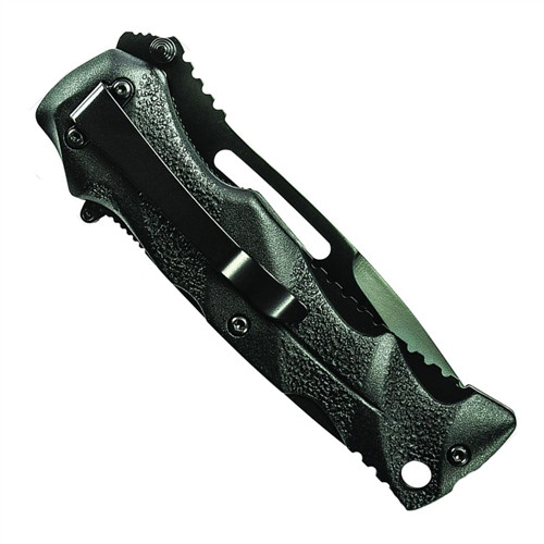 Smith & Wesson Black Ops Spring Assist Knife, Black, Plain, SWBLOP2B