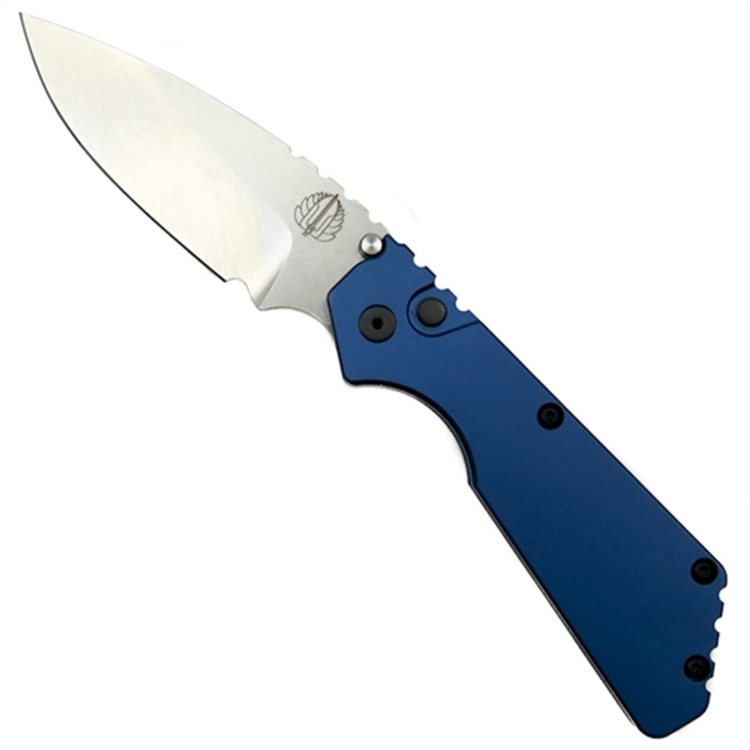 Pro-Tech 2305-BLUE Dark Blue Strider PT Auto Knife, 154CM Stonewash Blade