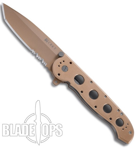 CRKT M16-14D Carson Desert Big Dog Folder Knife, Tanto Combo Blade