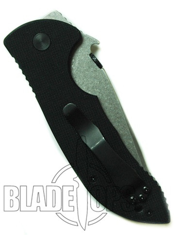 Emerson Knives Commander Knife, Manual Folder, Satin Finish Part Serrated Blade