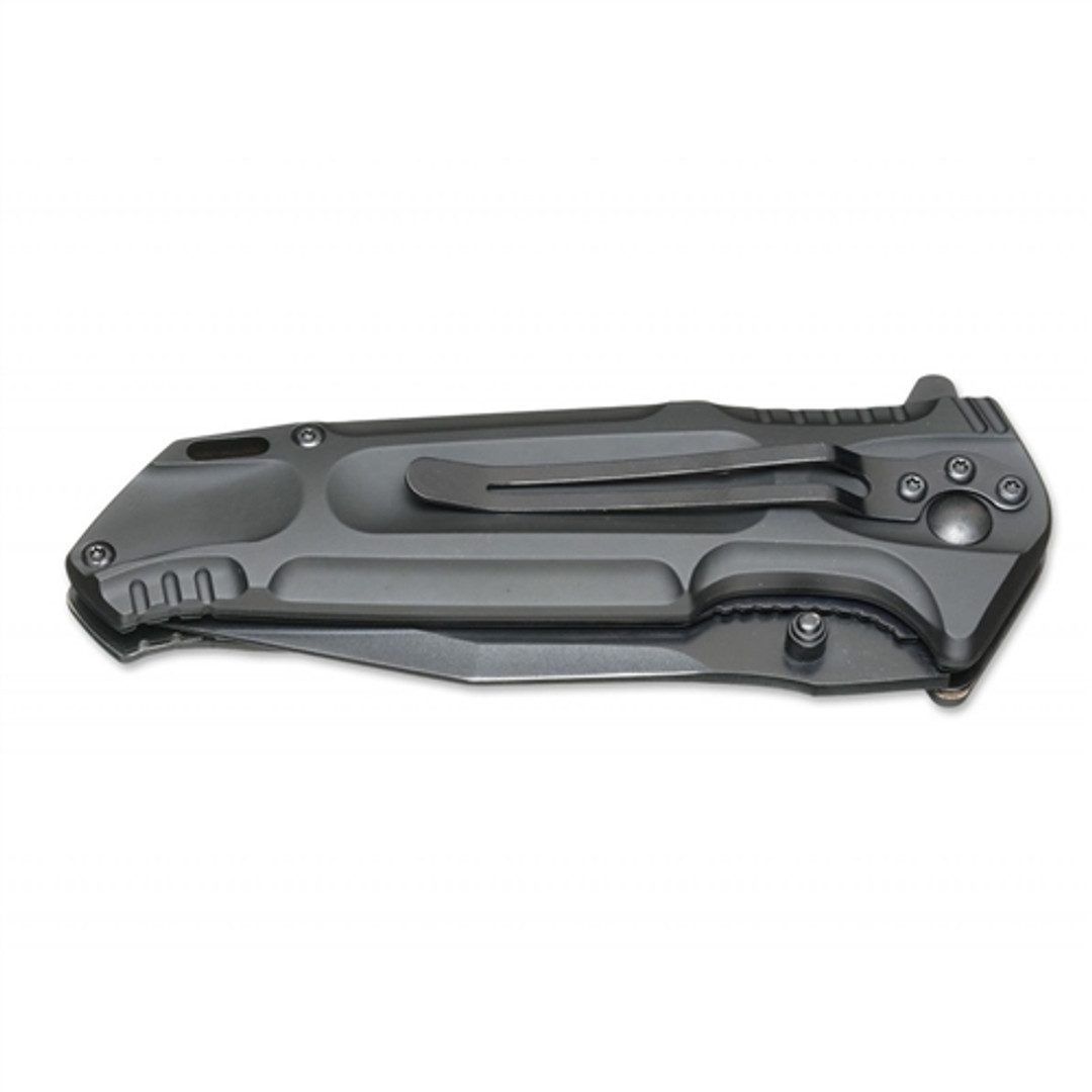 Boker Magnum 01MB709 Doorkicker Folder Knife, Black Blade REAR VIEW