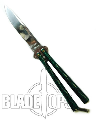 Green Diamond Butterfly Knife