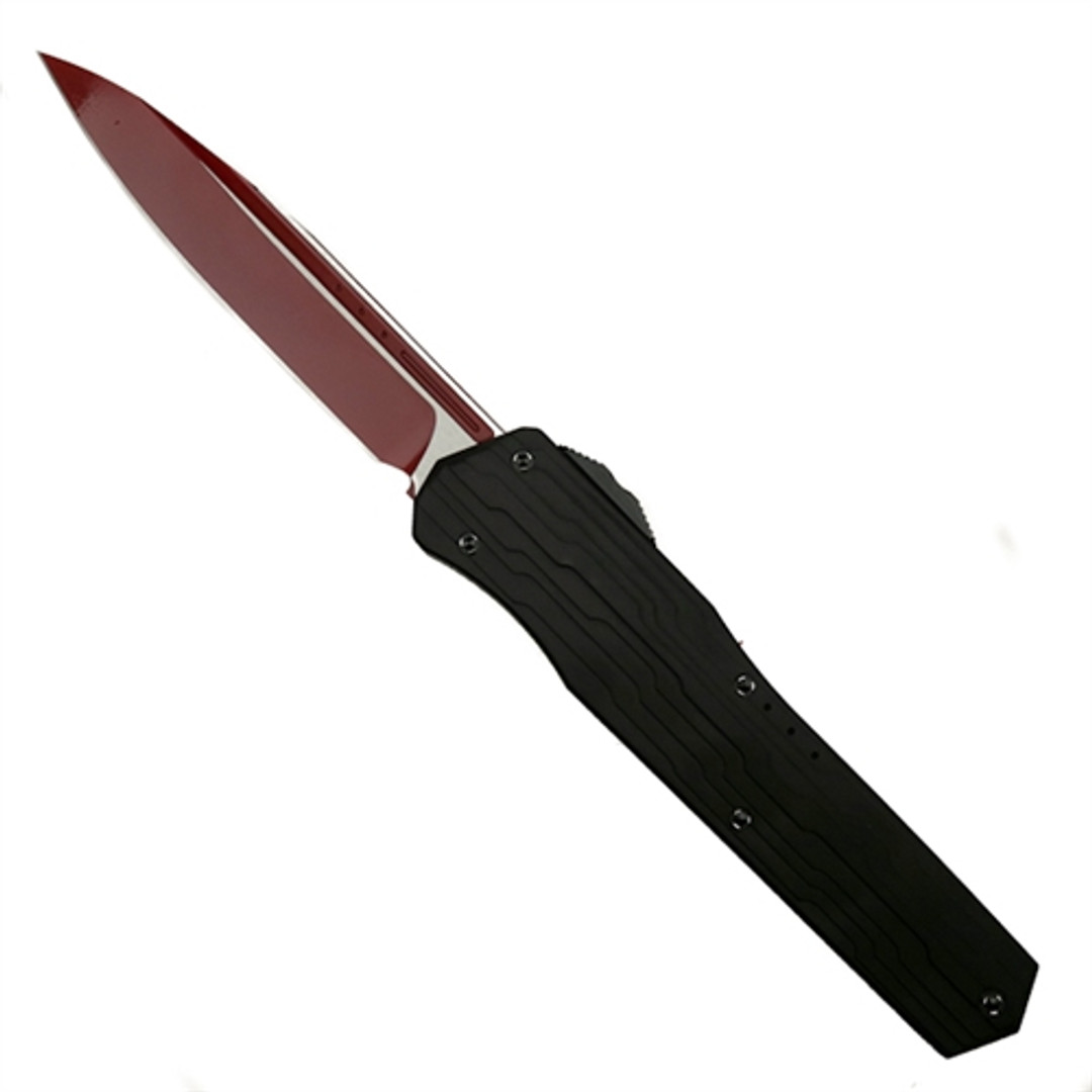 Microtech 241-1SL Sith Lord Cypher S/E OTF Auto Knife, Red Blade