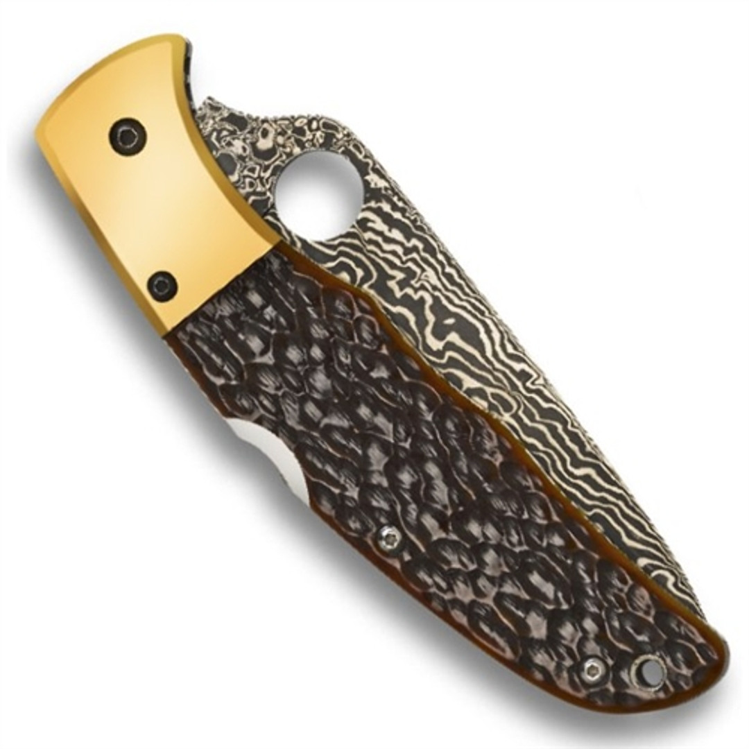 Spyderco Sprint Run Damascus Endura, Jig Bone, C10JBOP