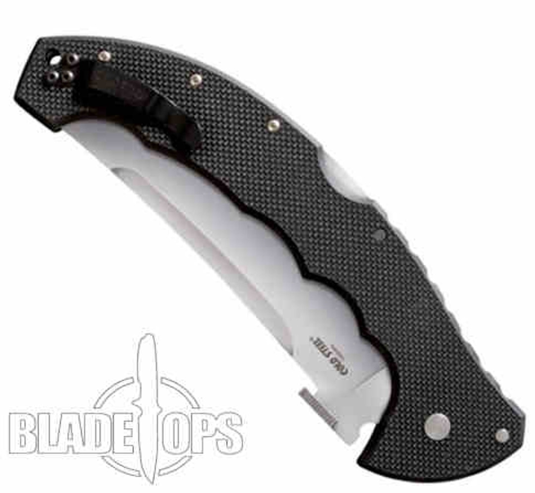 Cold Steel XL Talwar Folder Knife, Combo Edge, 5.5", 21TTXLS