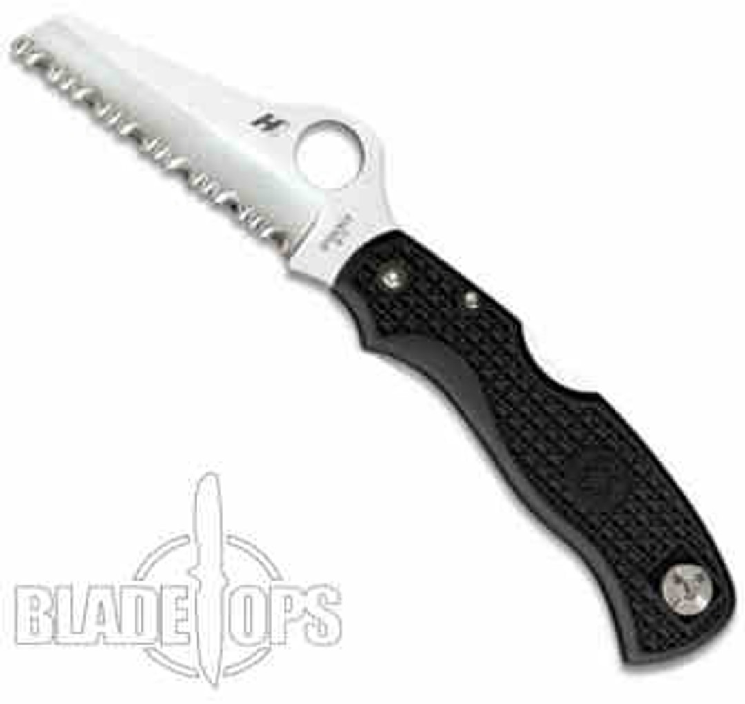 Spyderco Saver Salt Lockback Knife, H1 Steel Spyderedge Blade