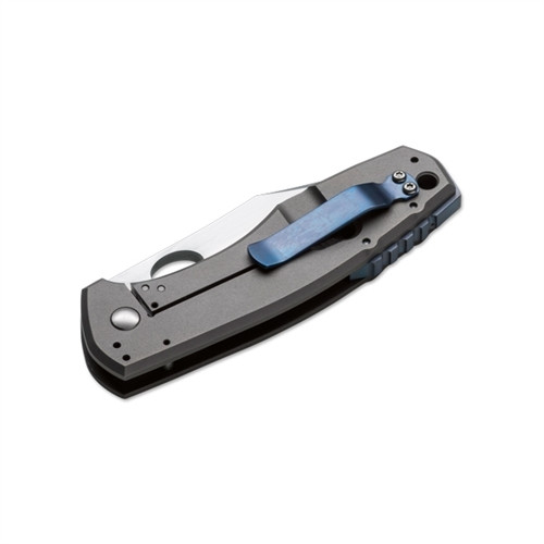 Boker Plus F3 Framelock Knife, Titanium, Satin S35V Plain Blade