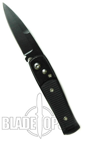 Automatic Pocket Knife, Black Tactical Blade