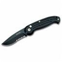 Boker Magnum (017), Large, Drop Point Black Part Serrated Blade