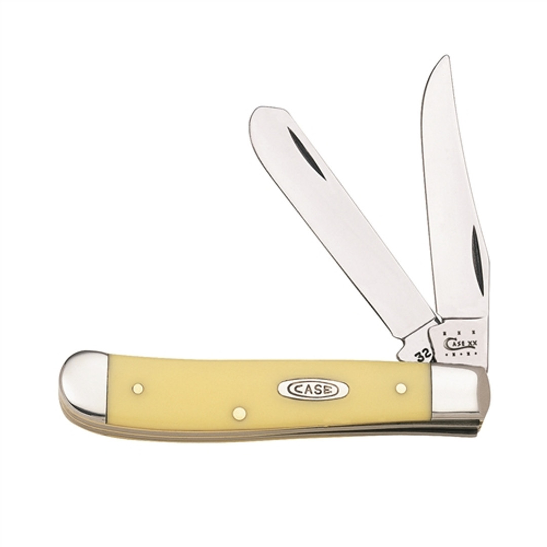 Case Yellow Synthetic Mini Trapper Knife, 3207 CV