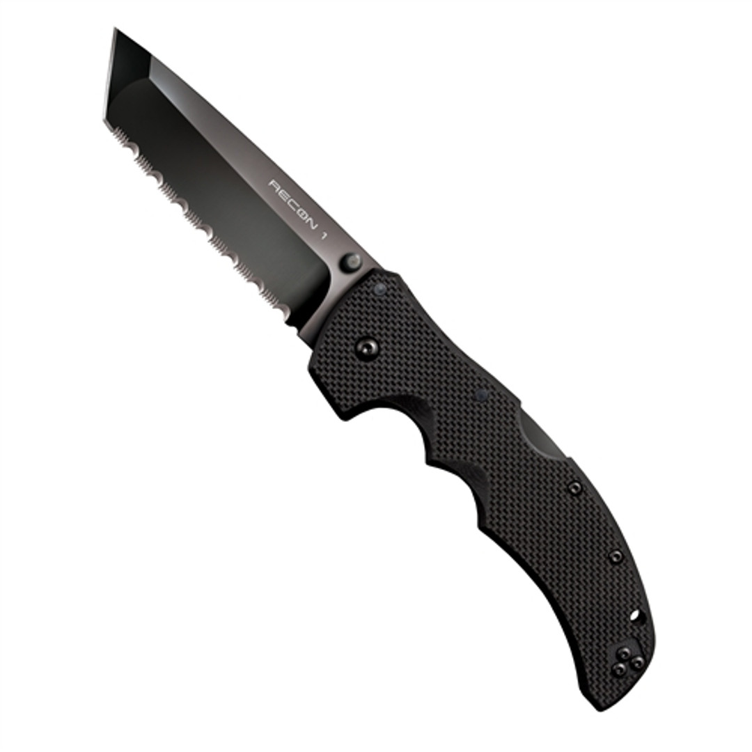 Cold Steel Recon 1 Folding Knife, Tanto Point Serrated Edge, XHP