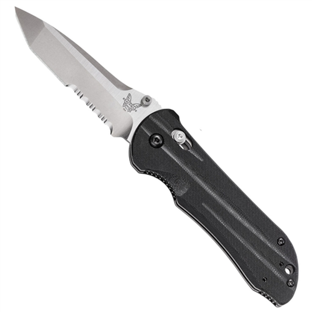 Benchmade 909S AXIS Stryker II Tanto Folder Knife, 154CM Satin Combo Blade