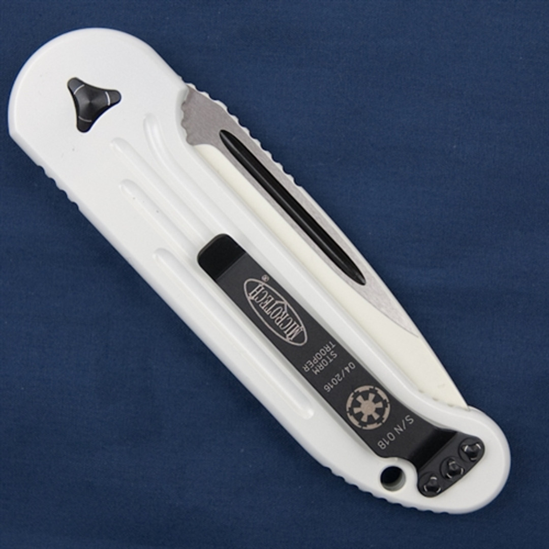 Microtech 135-1ST Storm Trooper LUDT Auto Knife, White Blade