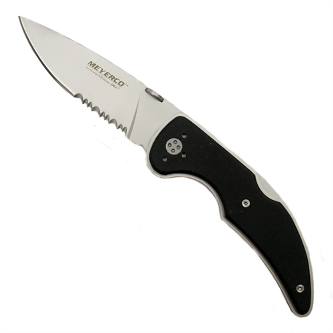 Meyerco MDTAOKG10S A-OK Spring Assist Knife, Bead Blast Combo Blade