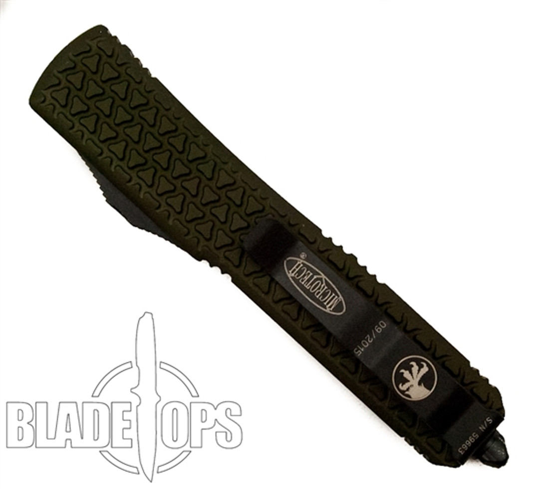 Microtech 122-1OD OD Green Ultratech D/E OTF Auto Knife, Black Blade