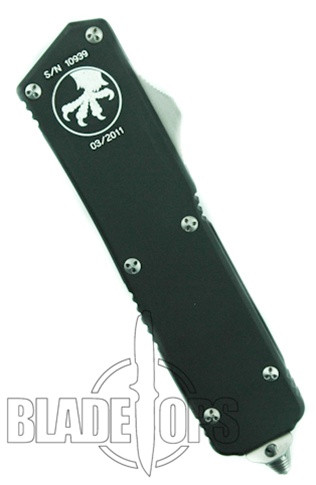 Microtech Executive Scarab Out the Front Knife, Satin Single Standard Edge, 107-4