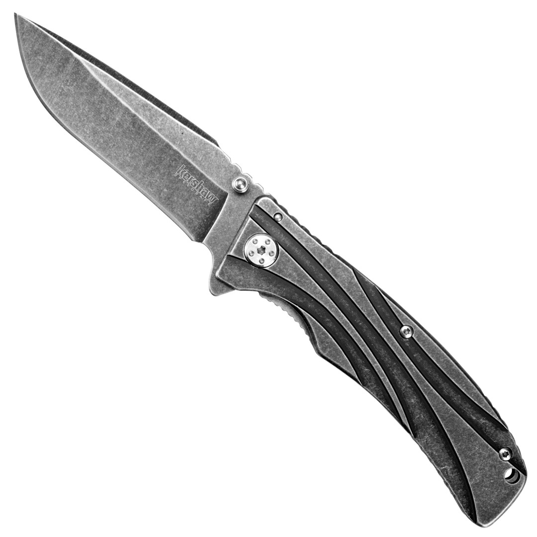 Kershaw Manifold Assist Knife, BlackWash Plain Blade, 1303BW