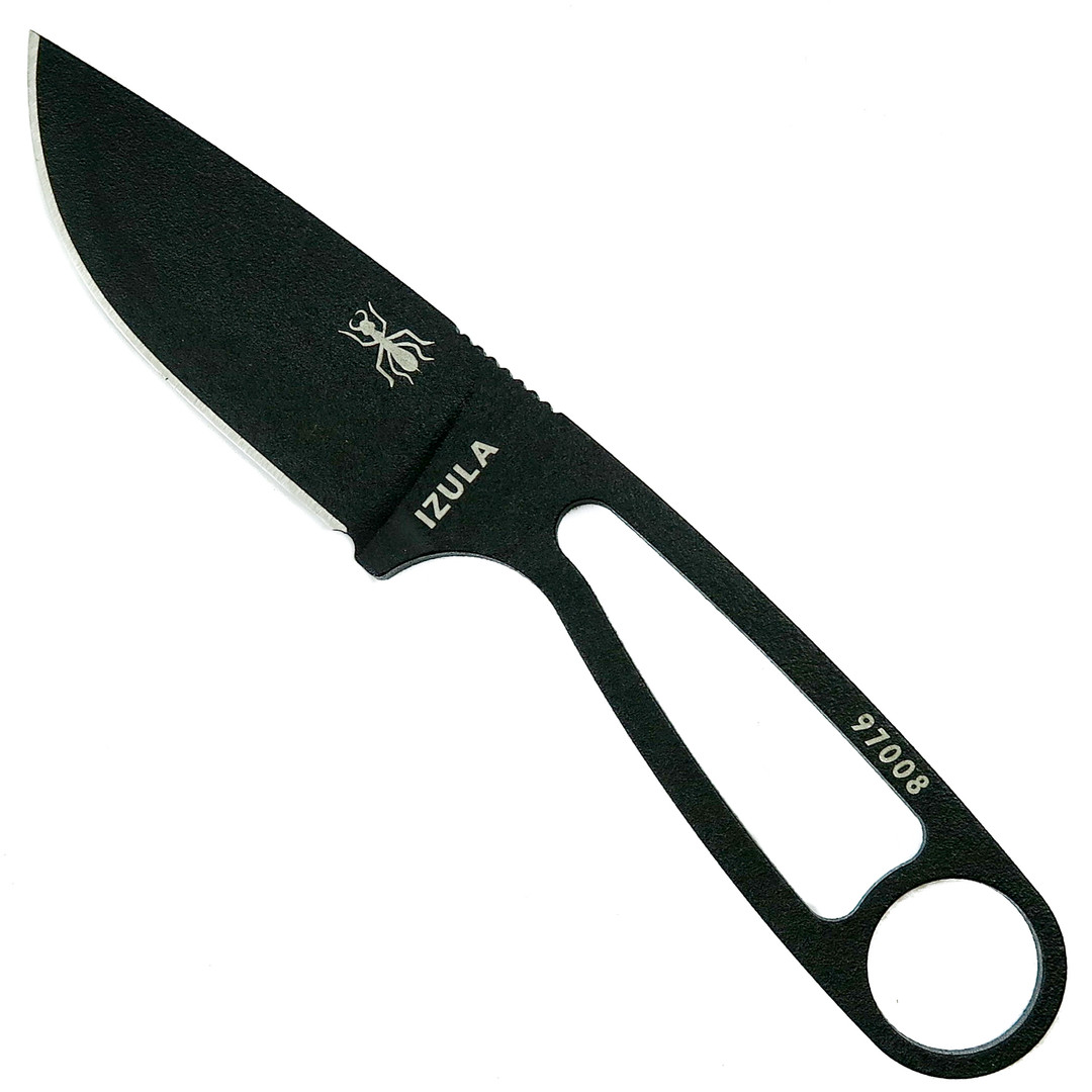 ESEE Knives Izula Fixed Blade Knife, Survival Kit, 1095 Carbon Black Blade