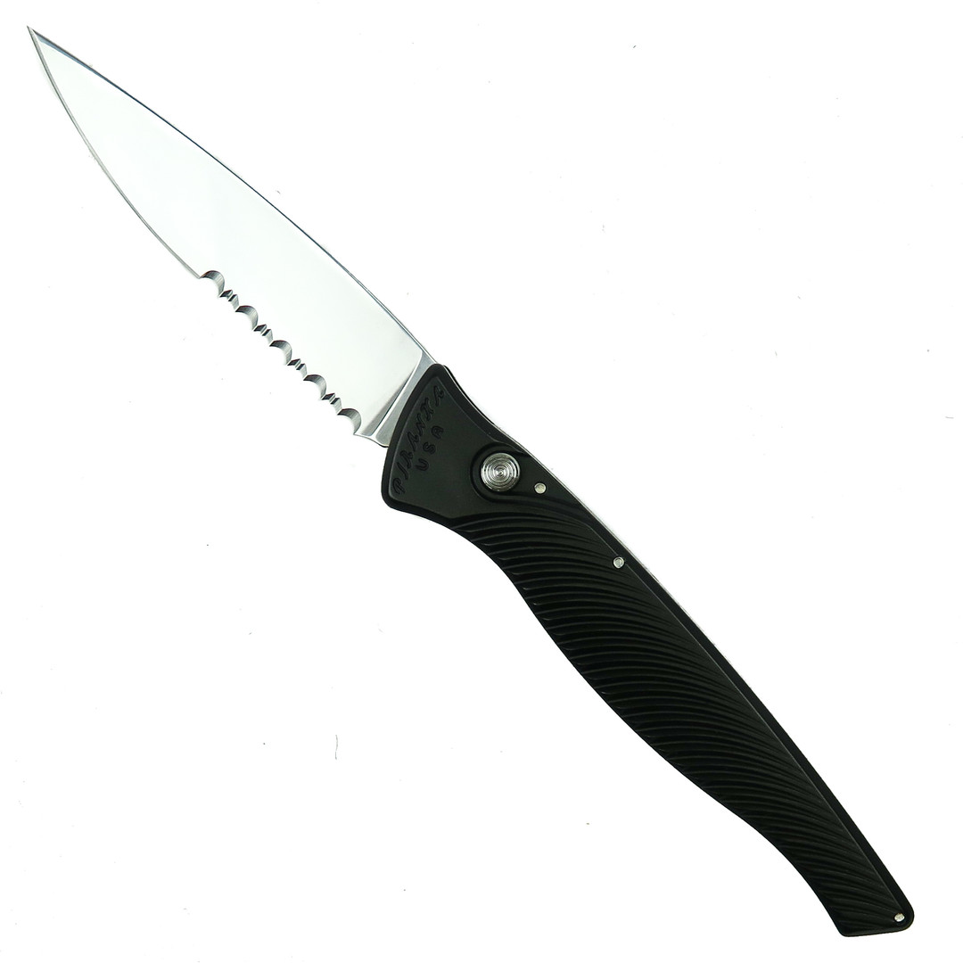 Piranha DNA Auto Knife, CPM-S30V Mirror Combo Blade