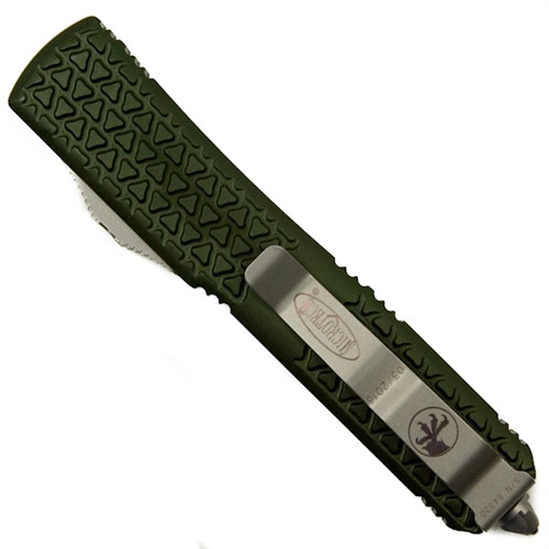 Microtech 123-5OD OD Green Ultratech T/E OTF Auto Knife, Satin Combo Blade